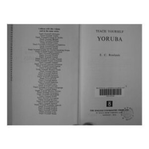 خرید و دانلود نسخه کامل کتاب Teach Yourself Yoruba: A Complete Course for Beginners