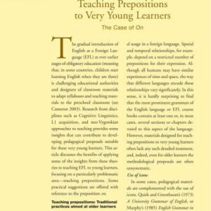 خرید و دانلود نسخه کامل کتاب Teaching Prepositions to Very Young Learners The Case of On