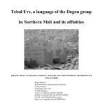 خرید و دانلود نسخه کامل کتاب Tebul Ure, a language of the Dogon group in Northern Mali and its affinities