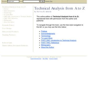 خرید و دانلود نسخه کامل کتاب Technical Analysis From A To Z
