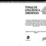 خرید و دانلود نسخه کامل کتاب Temas de lingüística amerindia : Primer Congreso Nacional de Investigaciones Lingüístico-Filológicas