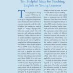 خرید و دانلود نسخه کامل کتاب Ten Helpful Ideas for Teaching English to Young Learners