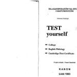 خرید و دانلود نسخه کامل کتاب Test Yourself – College, English Philology, FCE (with Keys)