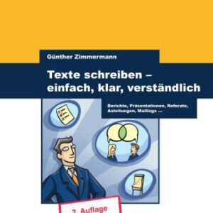 خرید و دانلود نسخه کامل کتاب Texte schreiben – einfach, klar, verständlich
