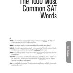 خرید و دانلود نسخه کامل کتاب The 1000 most common SAT words
