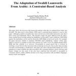 خرید و دانلود نسخه کامل کتاب The Adaptation of Swahili Loanwords From Arabic: A Constraint-Based Analysis
