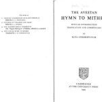 خرید و دانلود نسخه کامل کتاب The Avestan Hymn to Mithra. Cambridge University Press 1967