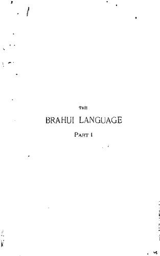 خرید و دانلود نسخه کامل کتاب The Brahui language. Part I: introduction and grammar_68b7016d2f52f.jpeg خرید و دانلود نسخه کامل کتاب The Brahui language. Part I: introduction and grammar