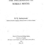 خرید و دانلود نسخه کامل کتاب The declension of Somali nouns
