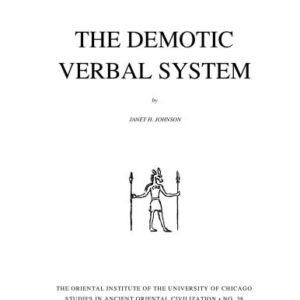 خرید و دانلود نسخه کامل کتاب The Demotic Verbal System