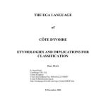 خرید و دانلود نسخه کامل کتاب The Ega Language of Côte d’Ivoire: Etymologies and Implications for Classification