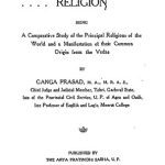 خرید و دانلود نسخه کامل کتاب The Fountain-Head of Religion, being a comparative study of the principal religions of the world and a manifestation of their common origin from the Vedas