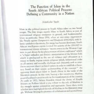 خرید و دانلود نسخه کامل کتاب The Function of Islam in the South African Political Process: Defining a Community in a Nation