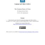 خرید و دانلود نسخه کامل کتاب The Grammar Basics of Zinza