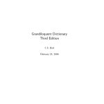 خرید و دانلود نسخه کامل کتاب The Grandiloquent Dictionary – Tenth Anniversary Edition