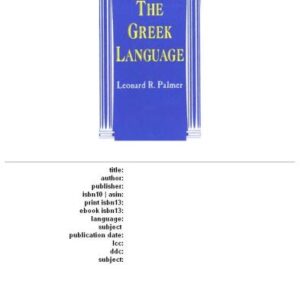 خرید و دانلود نسخه کامل کتاب The Greek Language