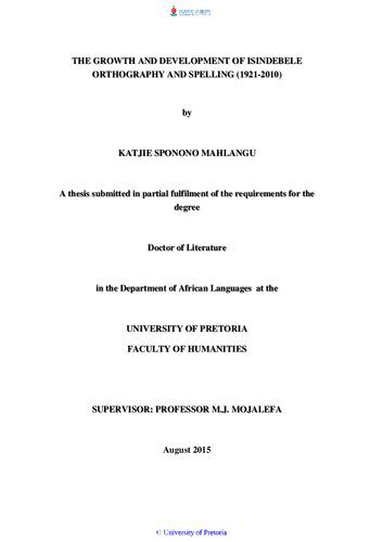 خرید و دانلود نسخه کامل کتاب The growth and development of isiNdebele orthography and spelling (1921-2010)_68bdf96fa9698.jpeg خرید و دانلود نسخه کامل کتاب The growth and development of isiNdebele orthography and spelling (1921-2010)