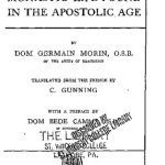 خرید و دانلود نسخه کامل کتاب The Ideal of the Monastic Life found in the Apostolic Age