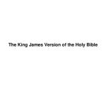 خرید و دانلود نسخه کامل کتاب The King James Version of the Holy Bible
