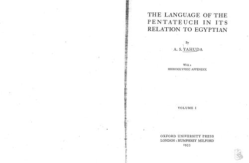 خرید و دانلود نسخه کامل کتاب The Language of the Pentateuch in its Relation to Egyptian. Part 1_68b820d4481ac.jpeg خرید و دانلود نسخه کامل کتاب The Language of the Pentateuch in its Relation to Egyptian. Part 1