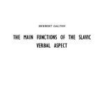 خرید و دانلود نسخه کامل کتاب The Main Functions of the Slavic Verbal Aspect