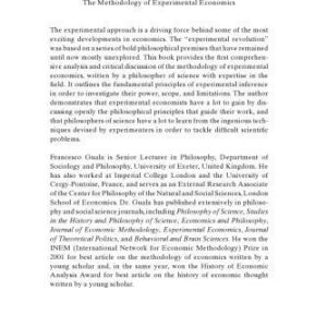 خرید و دانلود نسخه کامل کتاب The Methodology of Experimental Economics