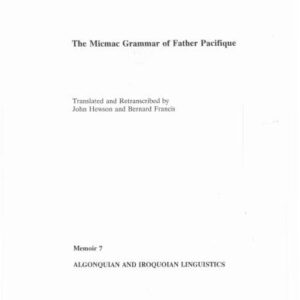 خرید و دانلود نسخه کامل کتاب The Micmac Grammar of Father Pacifique