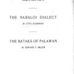 خرید و دانلود نسخه کامل کتاب The Nabaloi Dialect, The Bataks of Palawan, vol. II, parts II and III