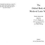 خرید و دانلود نسخه کامل کتاب The Oxford Book of Medieval Latin Verse