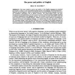 خرید و دانلود نسخه کامل کتاب The power and politics of English
