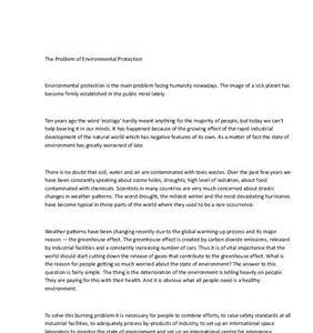 خرید و دانلود نسخه کامل کتاب The Problem of Environmental Protection