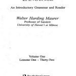 خرید و دانلود نسخه کامل کتاب The Sanskrit Language: A Grammar and Reader