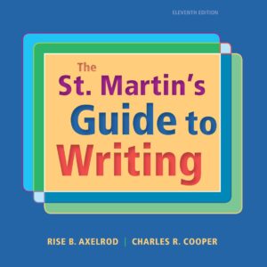 خرید و دانلود نسخه کامل کتاب The St. Martin’s Guide to Writing