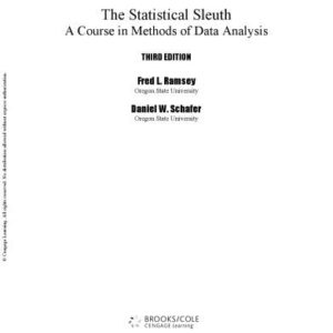 خرید و دانلود نسخه کامل کتاب The Statistical Sleuth: A Course in Methods of Data Analysis – Solutions Manual
