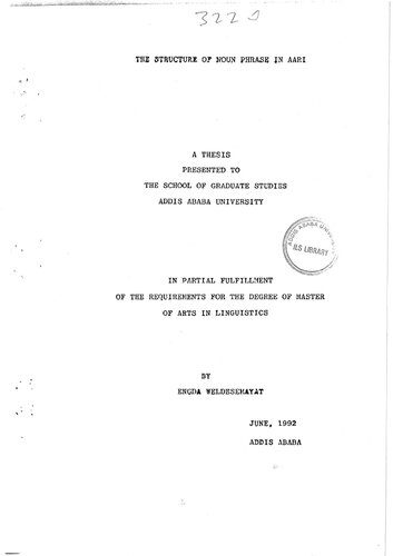 خرید و دانلود نسخه کامل کتاب The structure of noun phrase in Aari_68b70c531ada5.jpeg خرید و دانلود نسخه کامل کتاب The structure of noun phrase in Aari