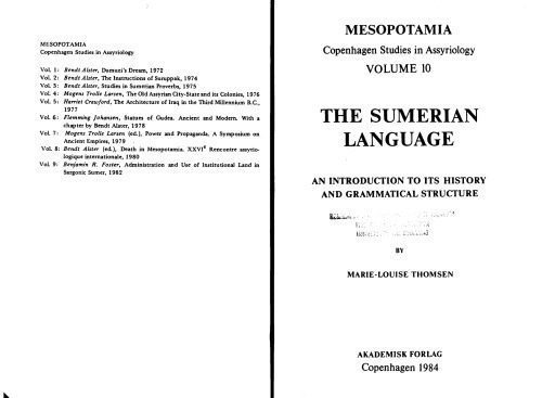 خرید و دانلود نسخه کامل کتاب The Sumerian Language: An Introduction to Its History and Grammatical Structure_68bcb692f3cf2.jpeg خرید و دانلود نسخه کامل کتاب The Sumerian Language: An Introduction to Its History and Grammatical Structure