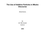 خرید و دانلود نسخه کامل کتاب The Use of Additive Particles in Mbuko Discourse