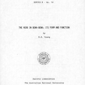 خرید و دانلود نسخه کامل کتاب The verb in Bena-bena: its form and function