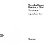 خرید و دانلود نسخه کامل کتاب Theoretical Issues in the Grammar of Kikamba: A Bantu Language