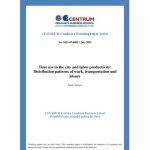 خرید و دانلود نسخه کامل کتاب Time use in the city and labor productivity: Distribution patterns of work, transportation and leisure
