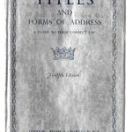 خرید و دانلود نسخه کامل کتاب Titles and Forms of Address