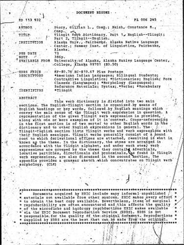 خرید و دانلود نسخه کامل کتاب Tlingit Verb Dictionary_68bddb2f786f7.jpeg خرید و دانلود نسخه کامل کتاب Tlingit Verb Dictionary