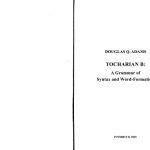 خرید و دانلود نسخه کامل کتاب Tocharian B: a grammar of syntax and word-formation