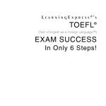 خرید و دانلود نسخه کامل کتاب TOEFL Exam Success in Only 6 Steps