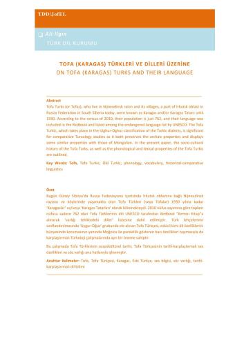 خرید و دانلود نسخه کامل کتاب Tofa (Karagas) Türkleri ve dilleri üzerine_68b88e08d16ce.jpeg خرید و دانلود نسخه کامل کتاب Tofa (Karagas) Türkleri ve dilleri üzerine