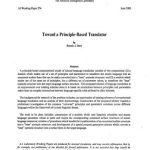 خرید و دانلود نسخه کامل کتاب Toward a Principle-Based Translator