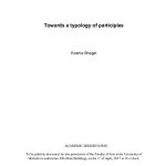 خرید و دانلود نسخه کامل کتاب Towards a typology of participles