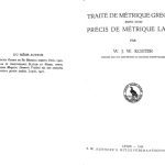 خرید و دانلود نسخه کامل کتاب Traité de métrique grecque suivi d’un précis de métrique latine. Deuxième édition augmentée