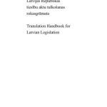 خرید و دانلود نسخه کامل کتاب Translation Handbook for Latvian Legislation