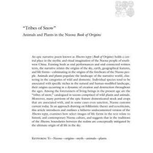 خرید و دانلود نسخه کامل کتاب Tribes of Snow: animals and plants in the Nuosu Book of Origins